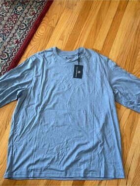 Hart Schaffner Marx Light Blue Long Sleeve Tee